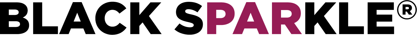 black sparkle logó
